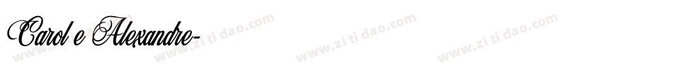 Carol e Alexandre字体转换